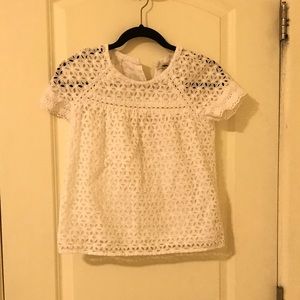 J. Crew Eyelet Top